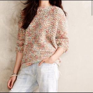 Anthropologie La Fee Verte Confetti Eyelash Sweater